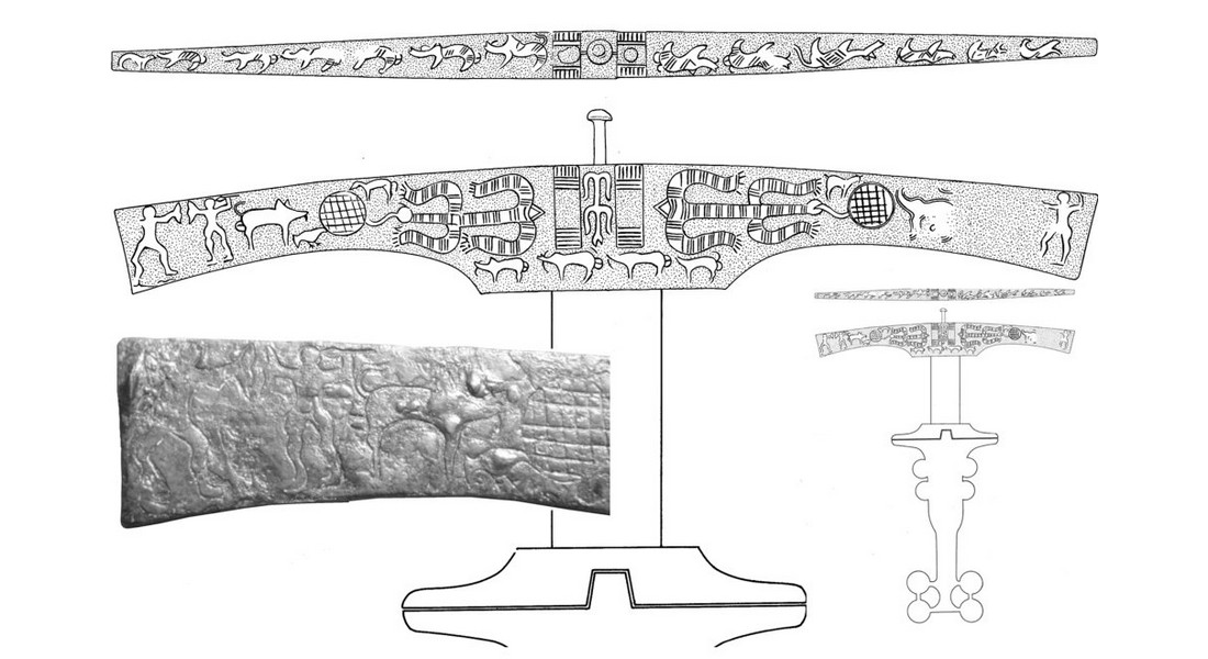 Pomo del puñal de tipo Monte Bernorio de la tumba 32 de la necrópolis de Las Ruedas