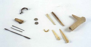 Metals and bone elements from Roman period from several homes from the early 1st century A.D. of Las Quintanas
